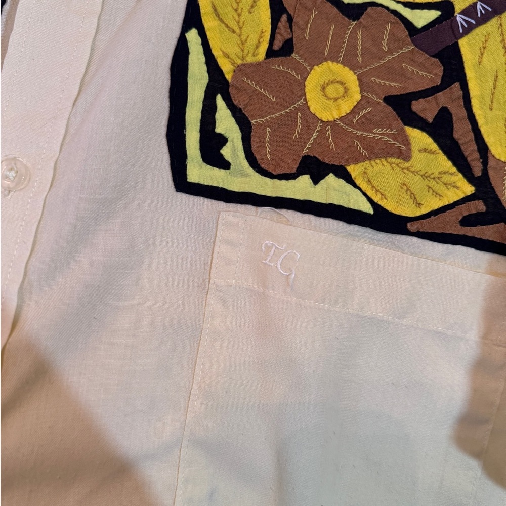 Panhandle Slim Yellow and Brown Embroidered Shirt - Picture 4 of 11